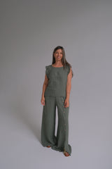 Musculosa Flown Verde Seco