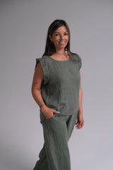 Musculosa Flown Verde Seco