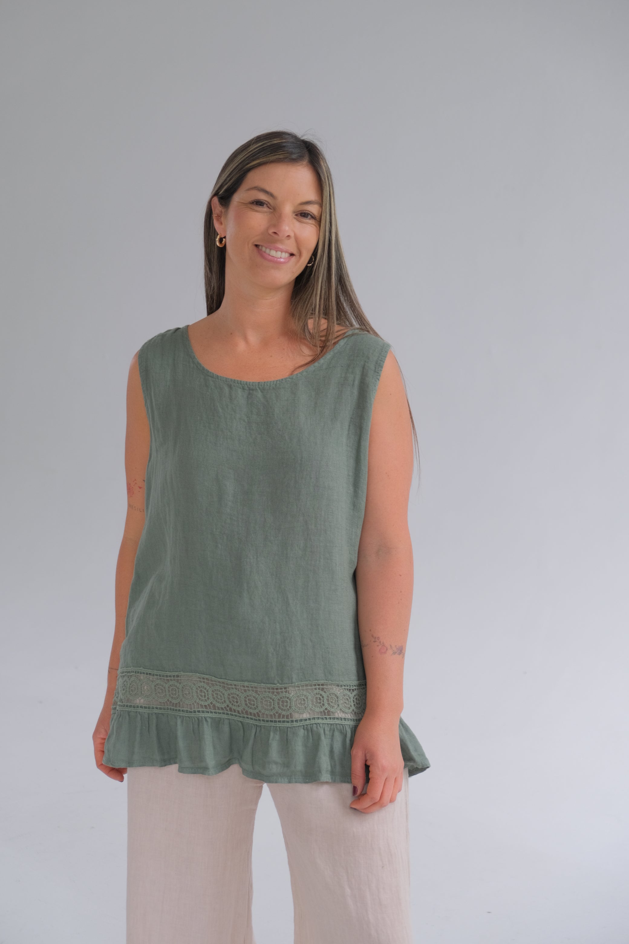 Musculosa Freya Verde Seco