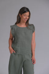 Musculosa Flown Verde Seco