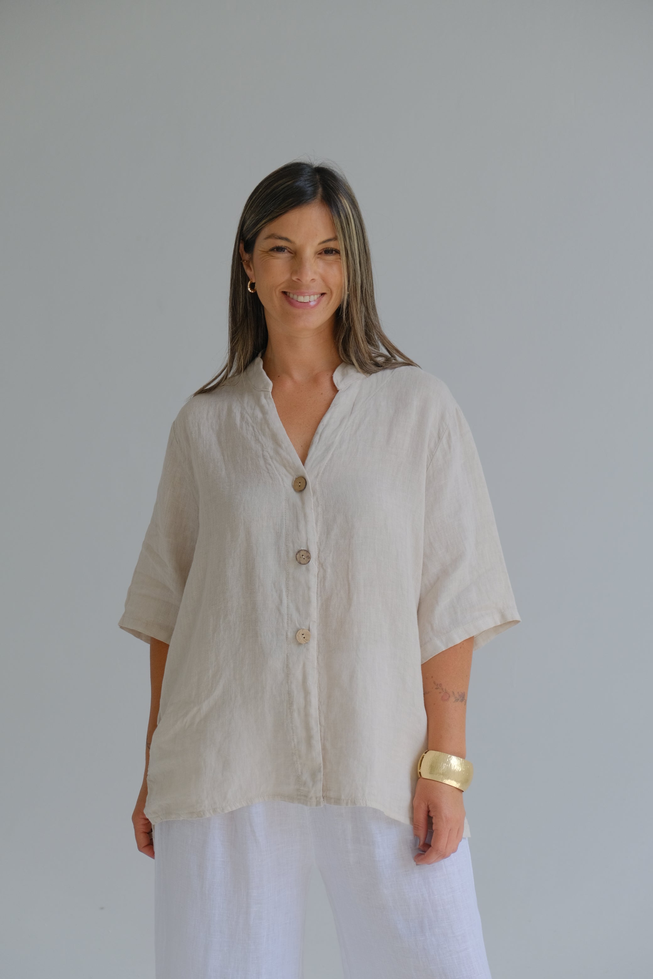 Camisa Tavira Beige