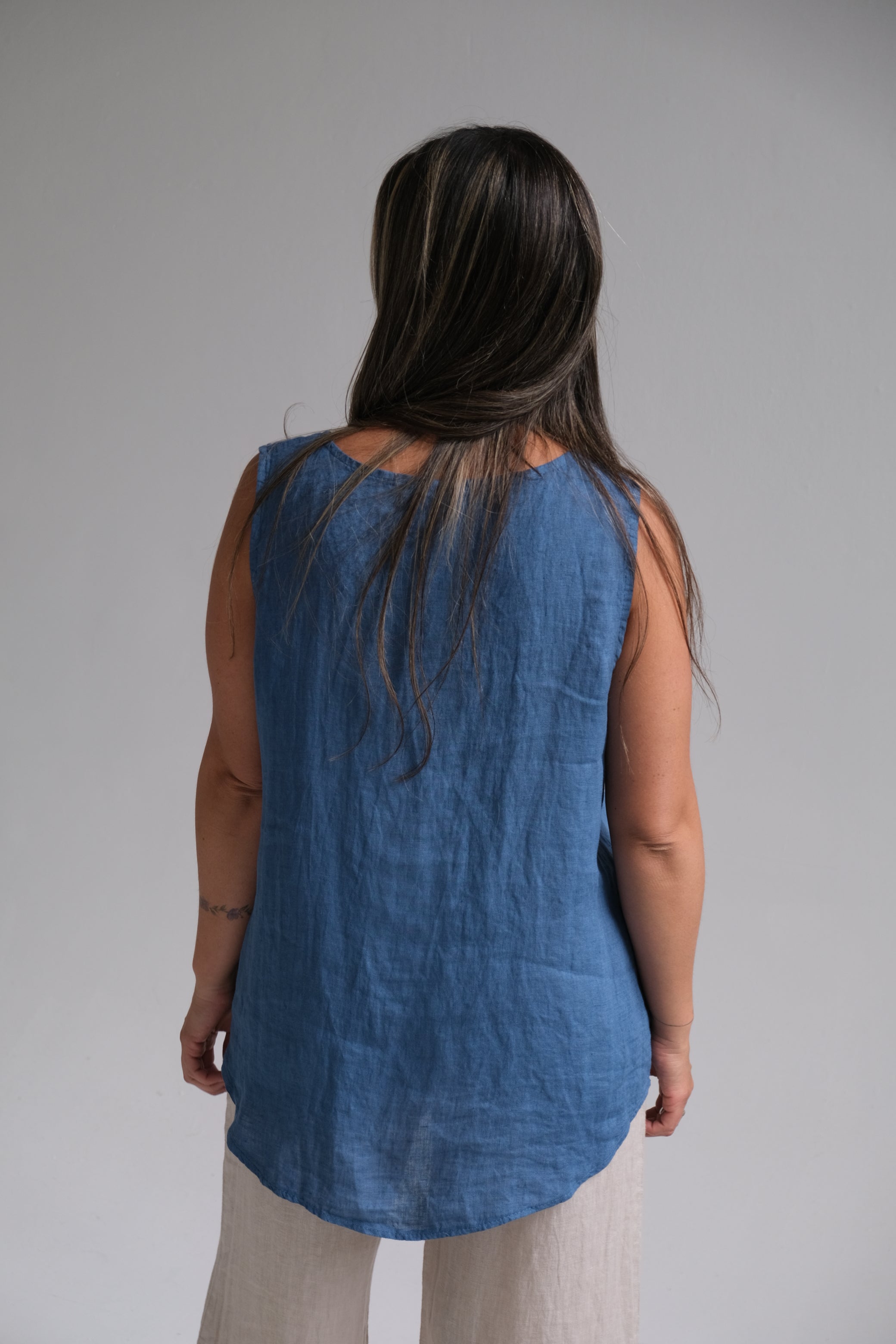 Musculosa Holly Azul Jean