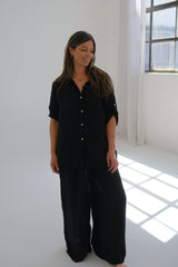 Camisa Aleli básica Negro