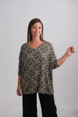 Sweater Geometric Verde