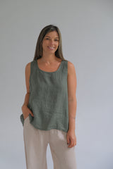 Musculosa Minerva Verde Seco