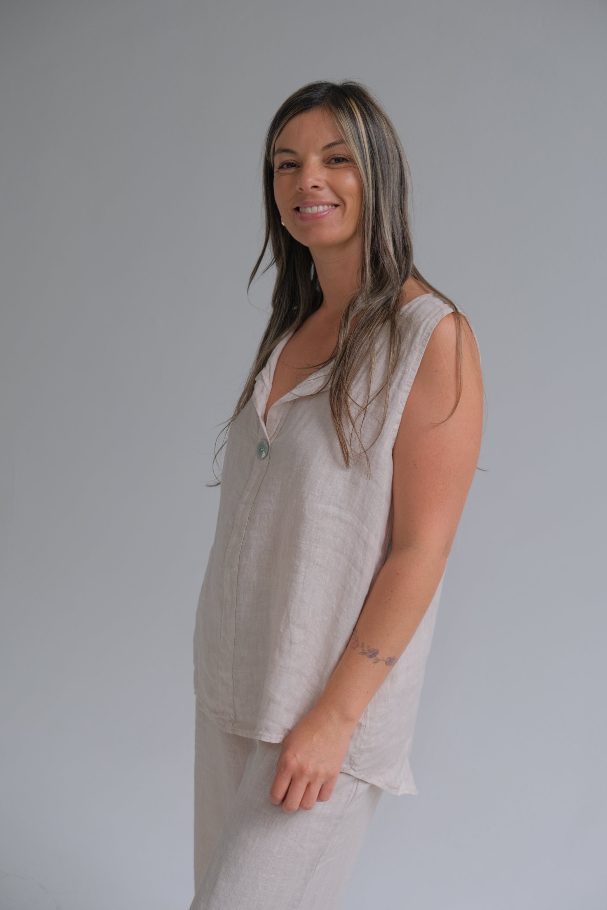 Musculosa Holly Beige