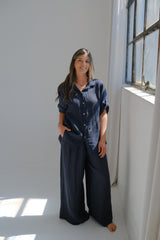 Camisa Tulipan azul Oscuro