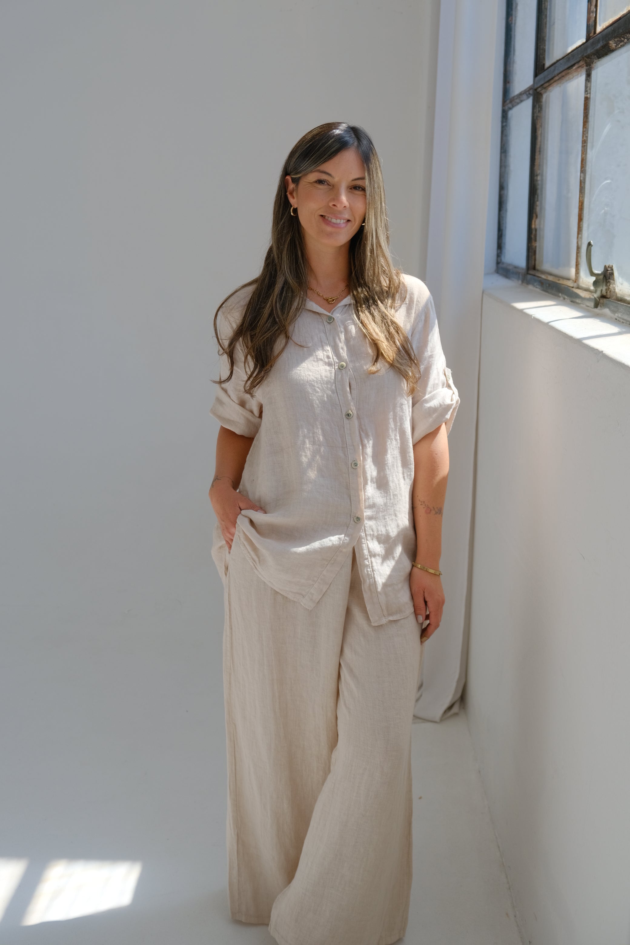 Pantalón Atenea Crudo