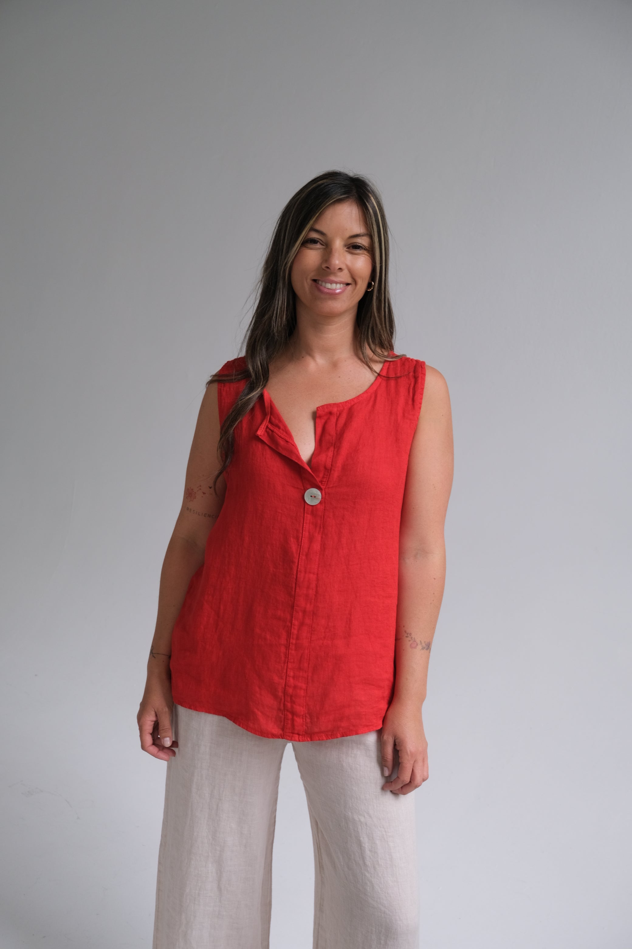 Musculosa Holly Rojo