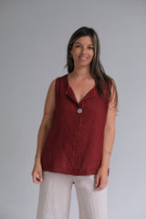 Musculosa Holly Bordeaux