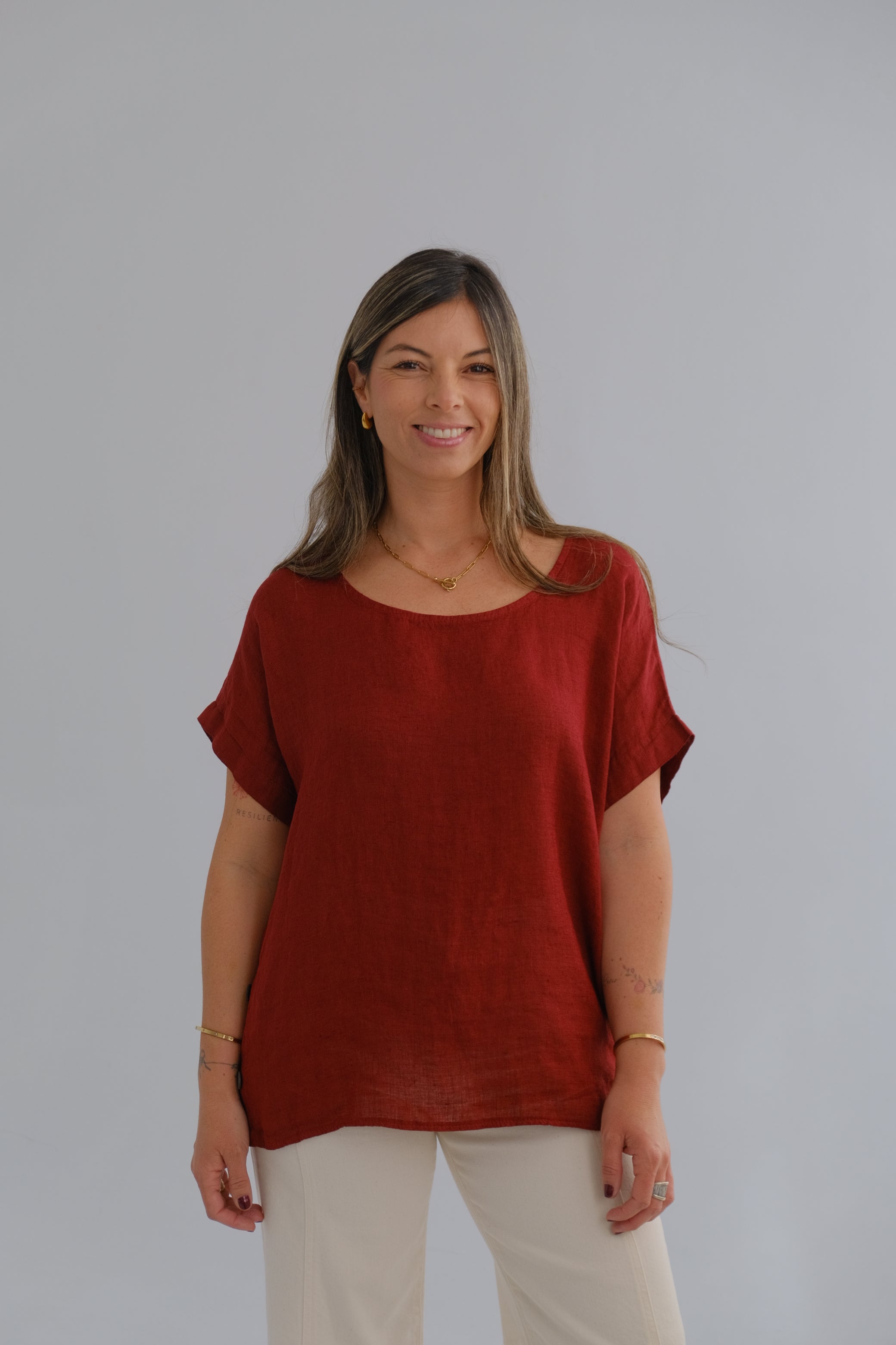 Blusa Guille Bordeaux