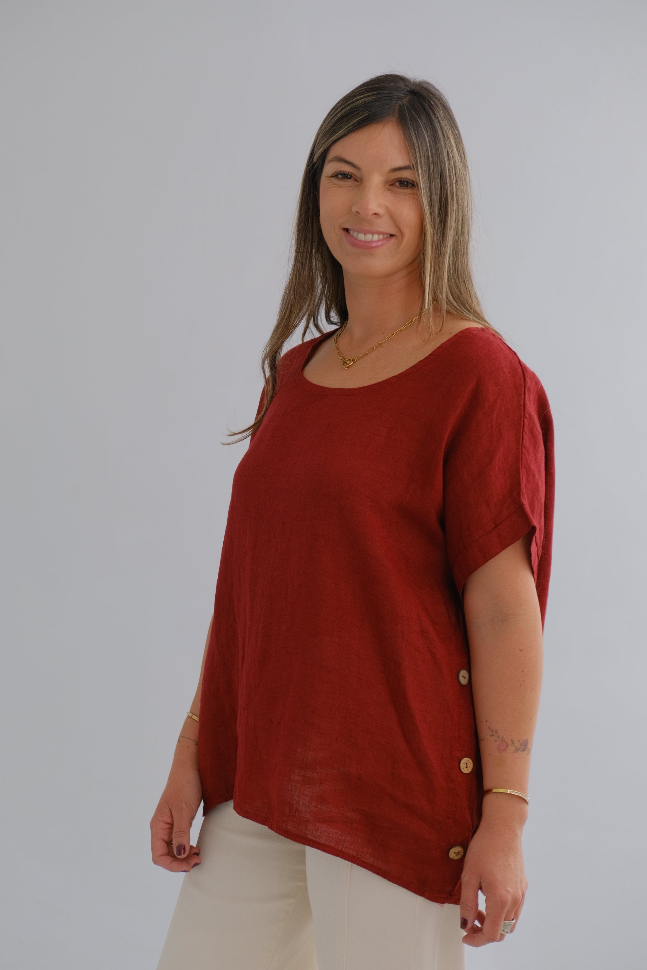 Blusa Guille Bordeaux