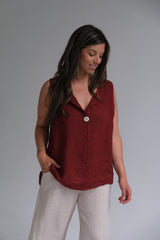 Musculosa Holly Bordeaux