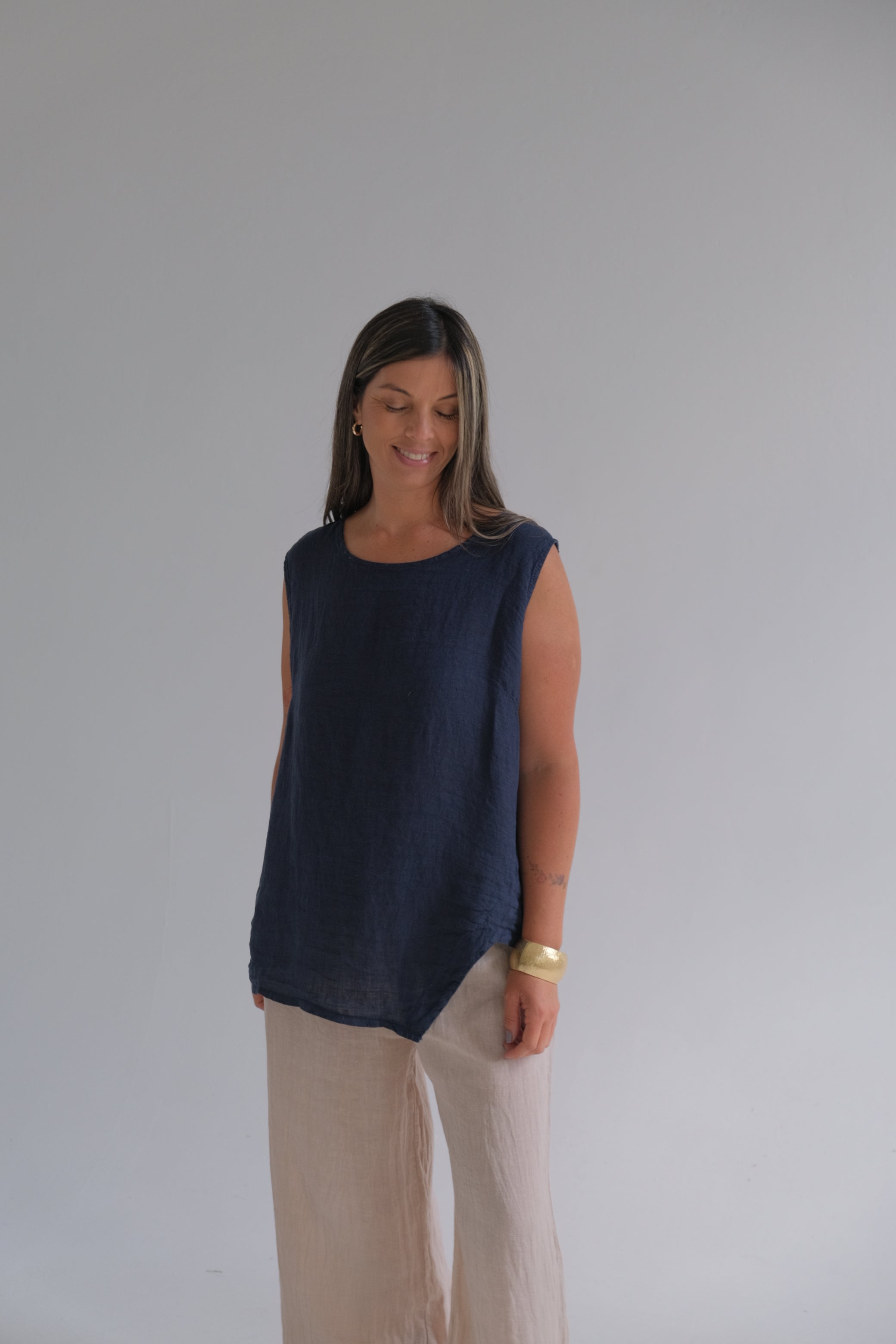 Musculosa Dolceacqua Azul Marino