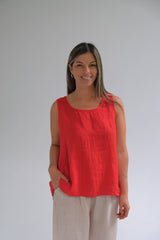 Musculosa Minerva Rojo