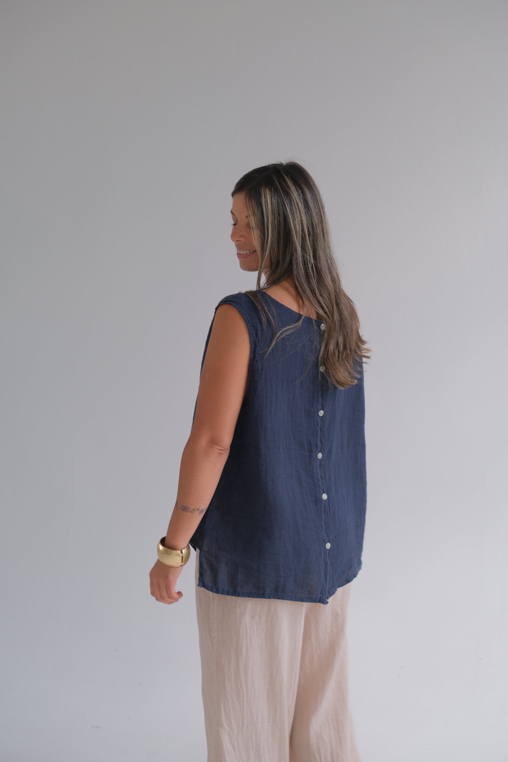 Musculosa Dolceacqua Azul Marino