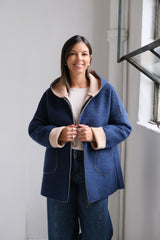 Tapado Lua Azul marino C/Beige