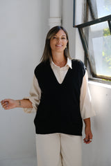 Chaleco Trenzado Negro