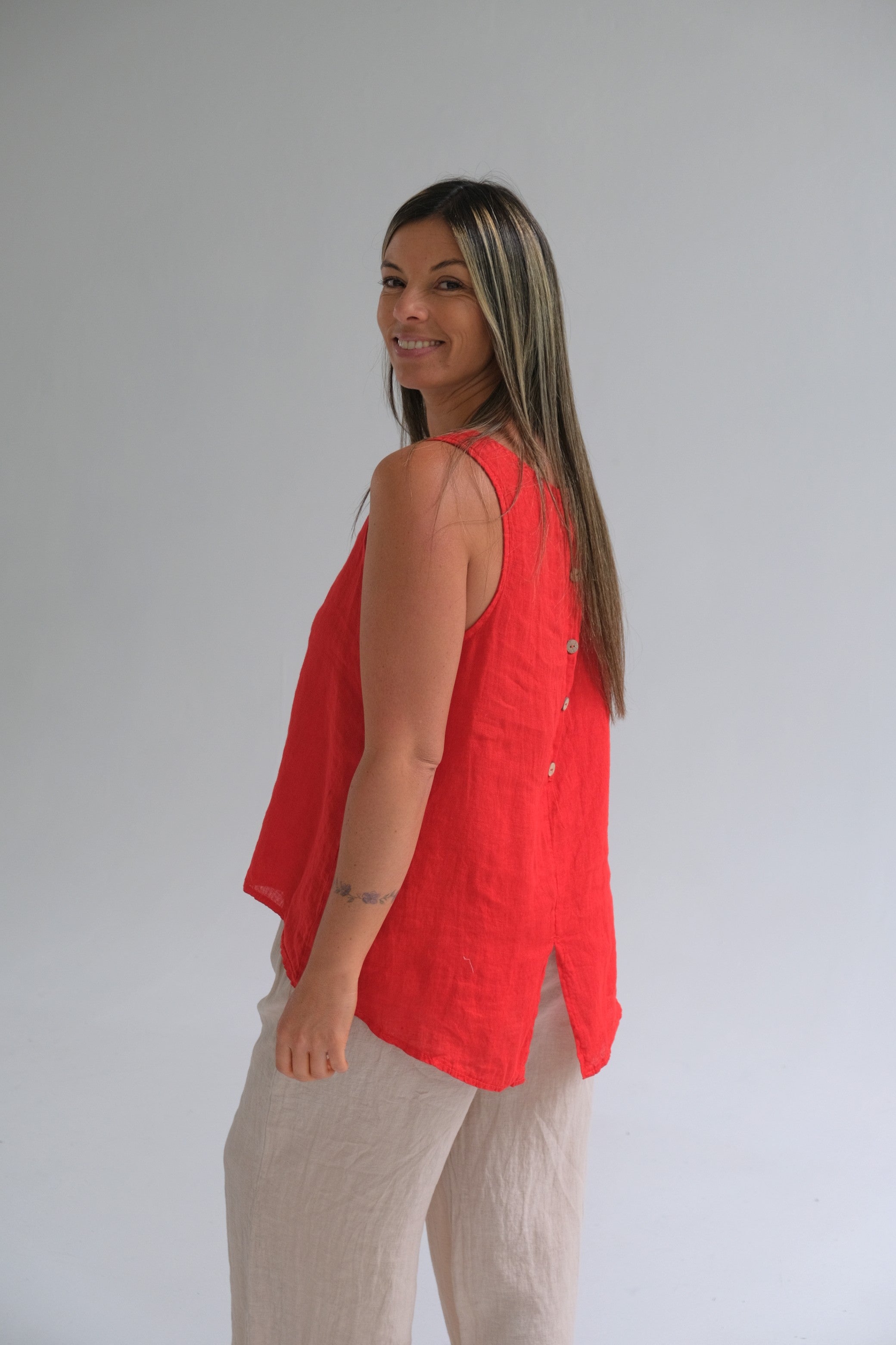 Musculosa Minerva Rojo