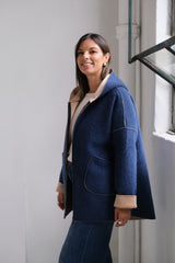 Tapado Lua Azul marino C/Beige