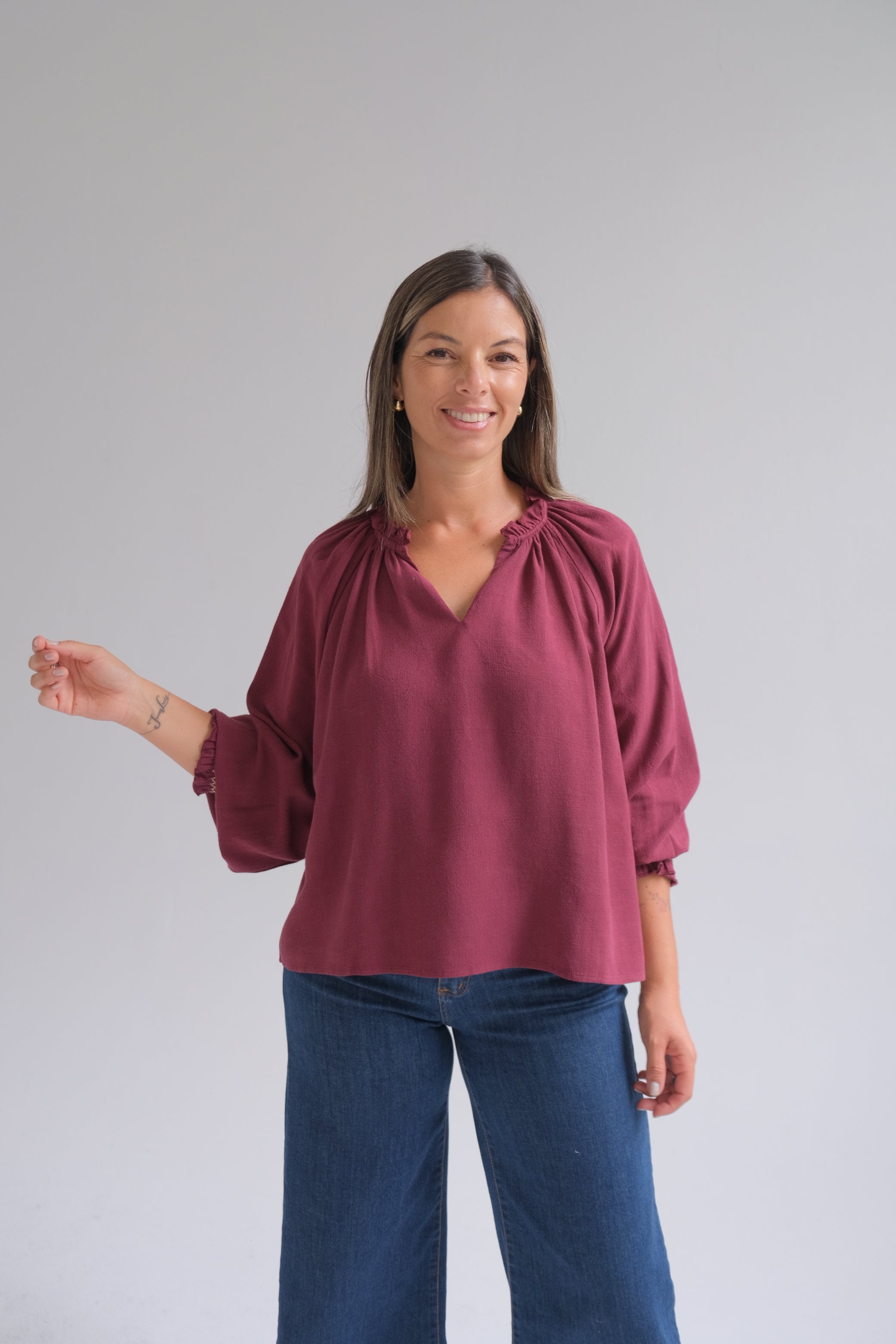 Blusa Matt Bordó