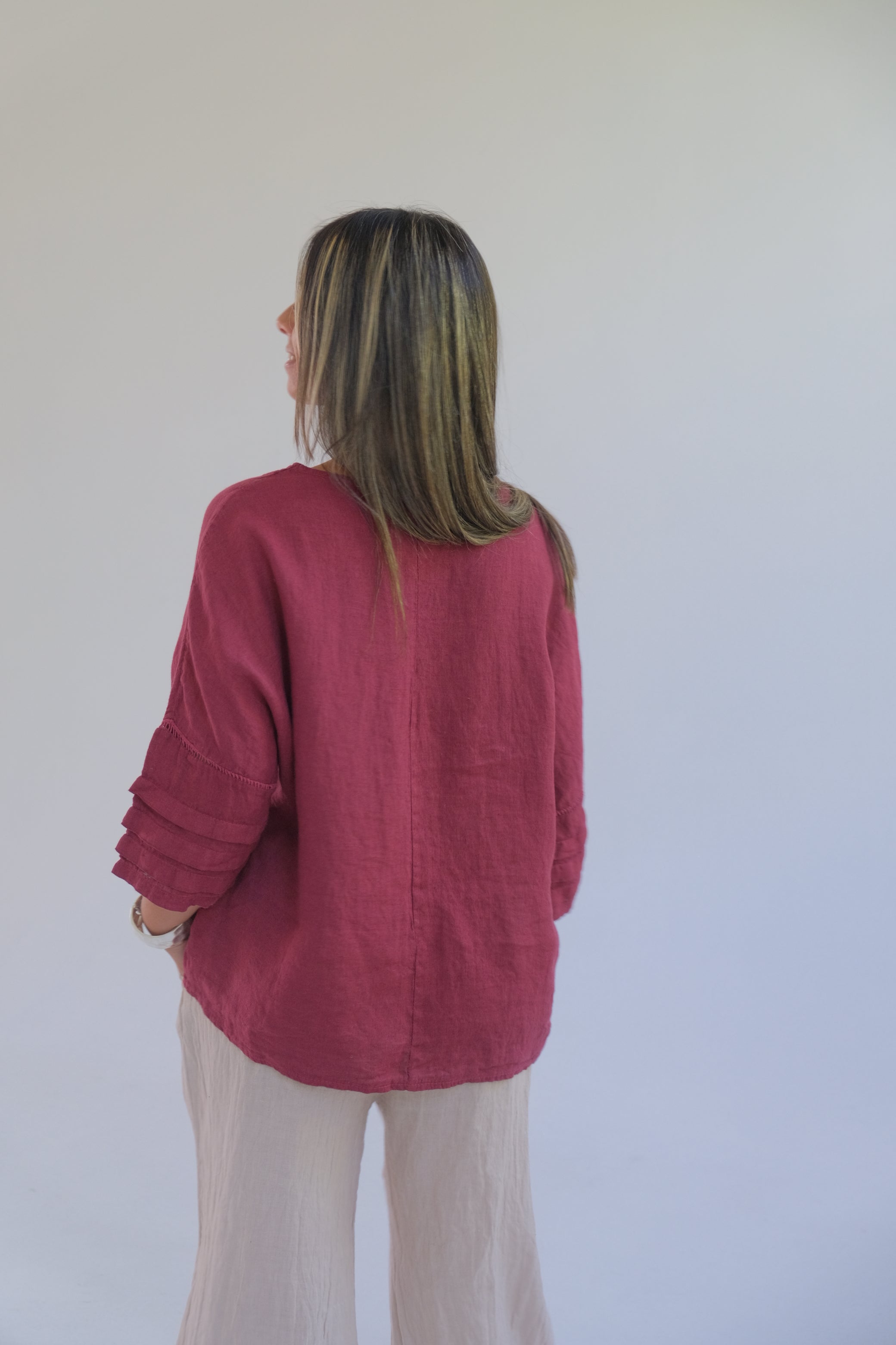 Blusa Amanda Bordeaux