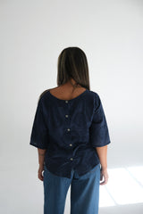 Blusa Tris Azul Marino
