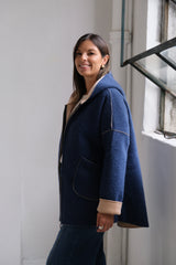 Tapado Lua Azul marino C/Beige