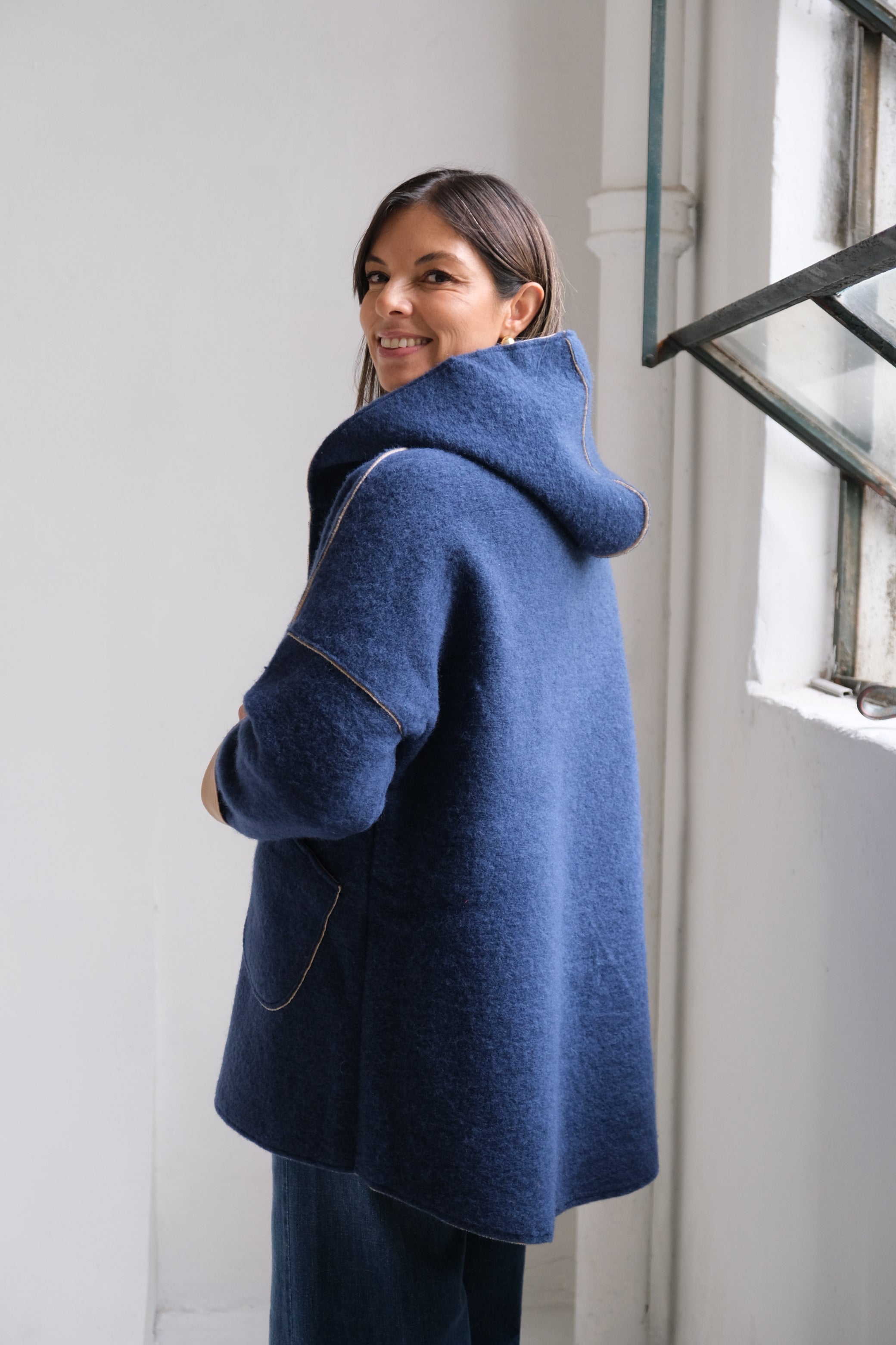 Tapado Lua Azul marino C/Beige
