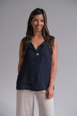 Musculosa Holly Azul Marino