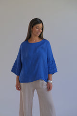 Blusa Amanda Azul Francia