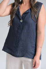 Musculosa Holly Azul Marino