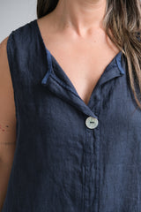 Musculosa Holly Azul Marino