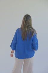 Blusa Amanda Azul Francia
