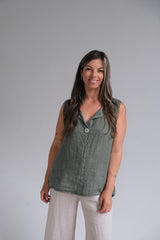 Musculosa Holly Verde Seco