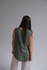 Musculosa Holly Verde Seco