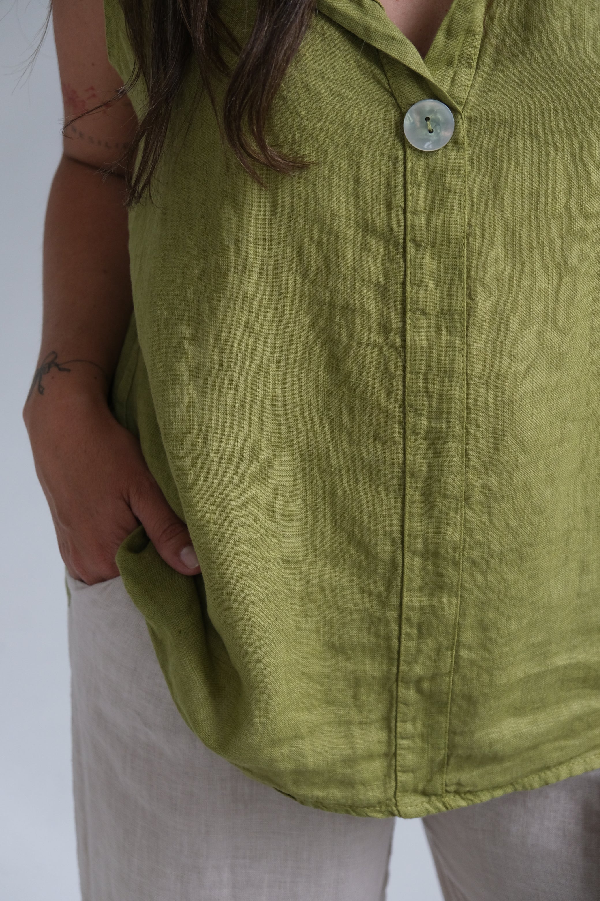 Musculosa Holly Pistacho
