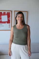 Musculosa Hilo Ochos Verde