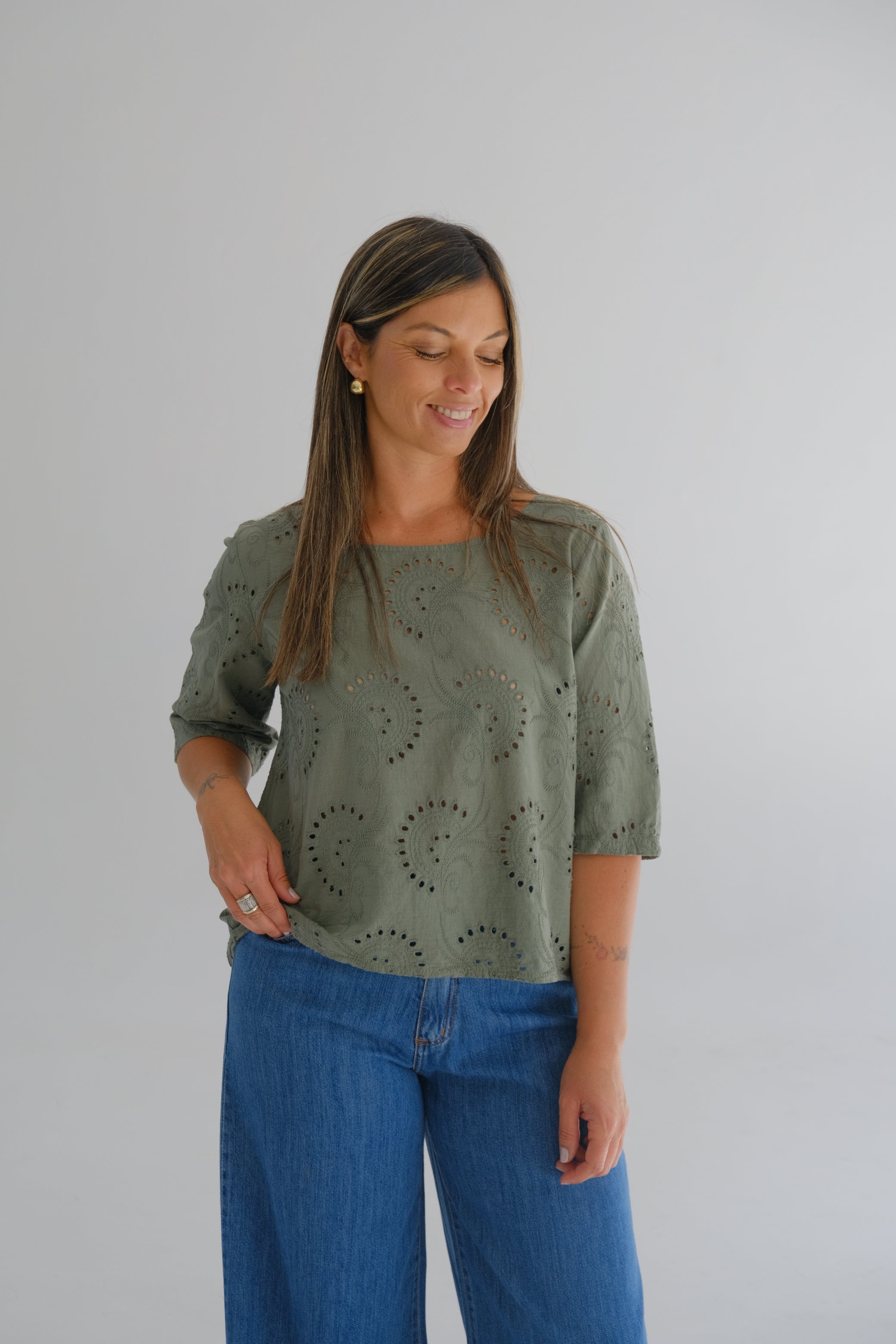 Blusa Tris Verde