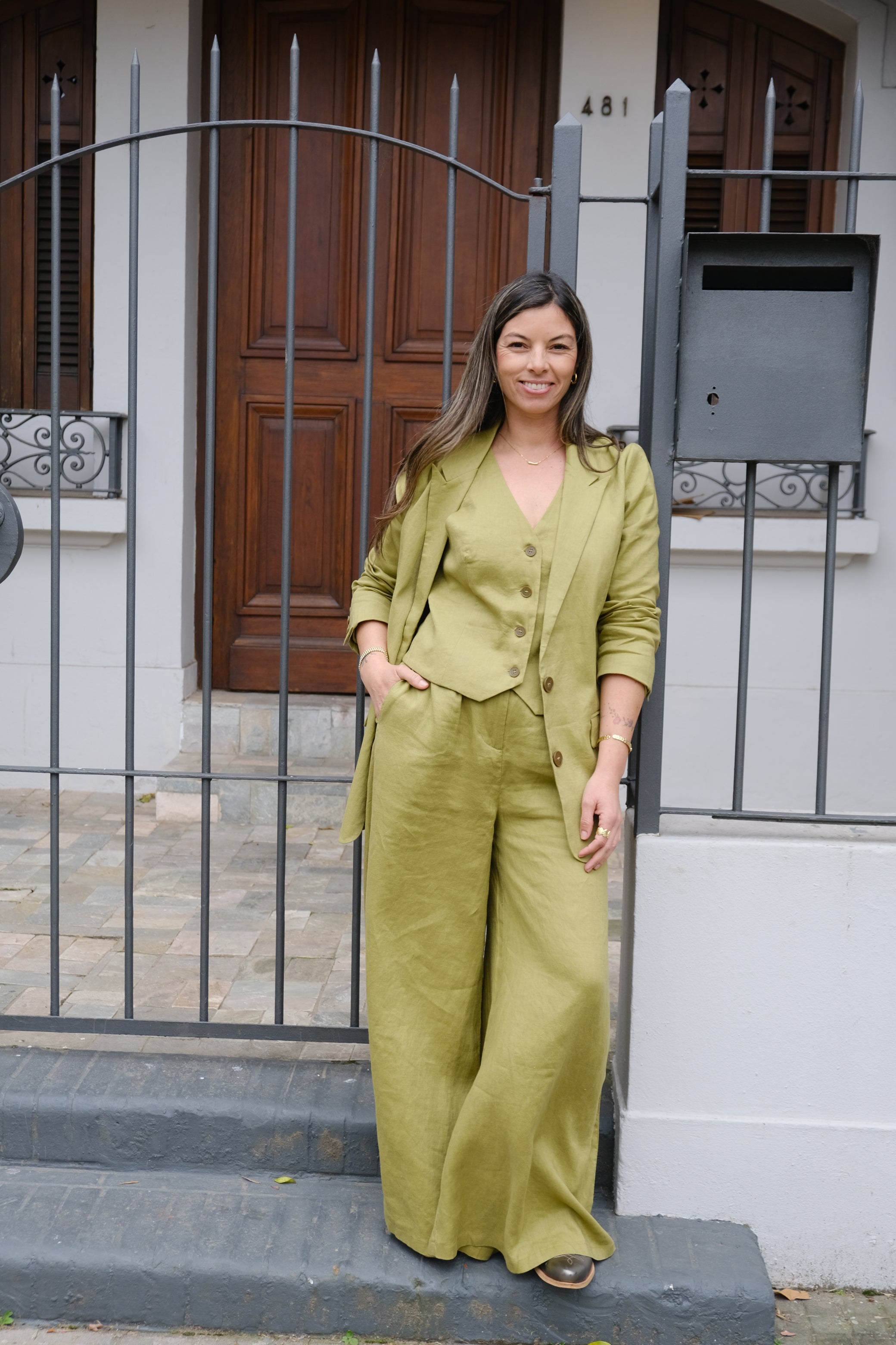 Blazer pistacho Cápsula