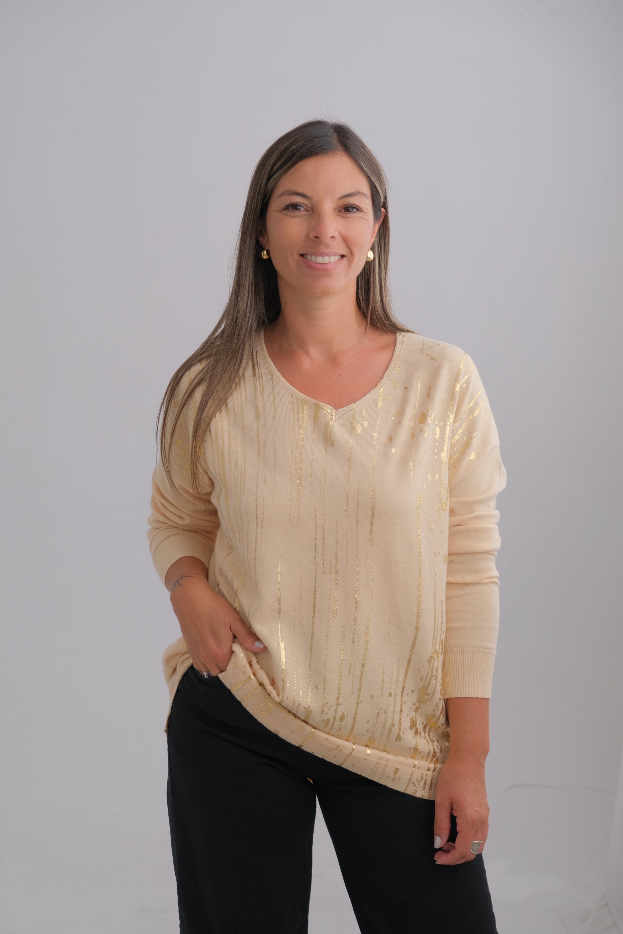 Sweater Oro Crudo