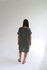 Vestido Serena Verde Seco