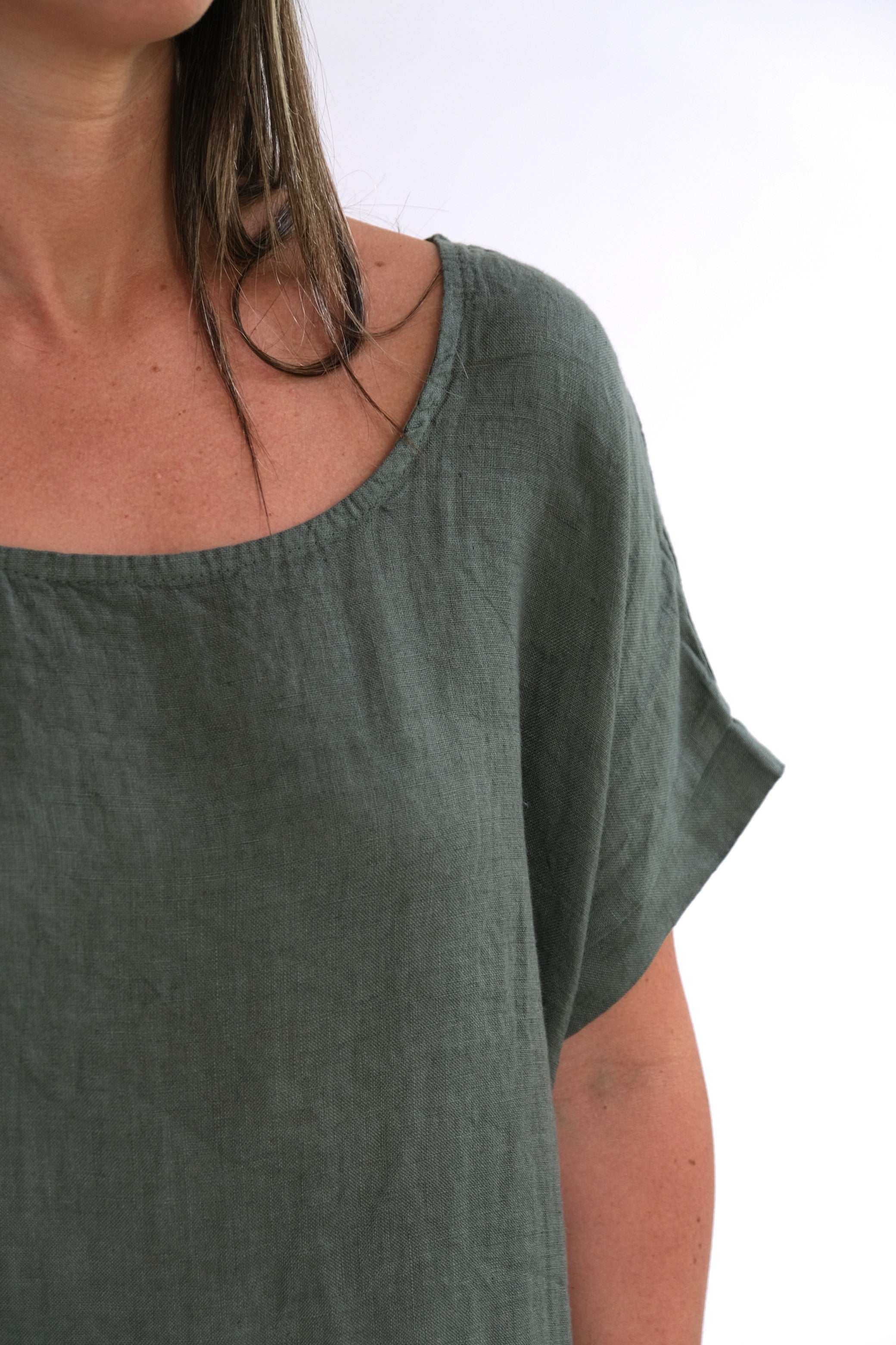 Vestido Serena Verde Seco