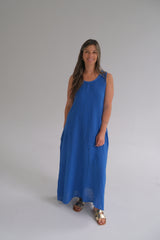 Vestido Adela Azul Francia