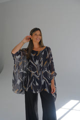 Blusa Ona Azul Marino