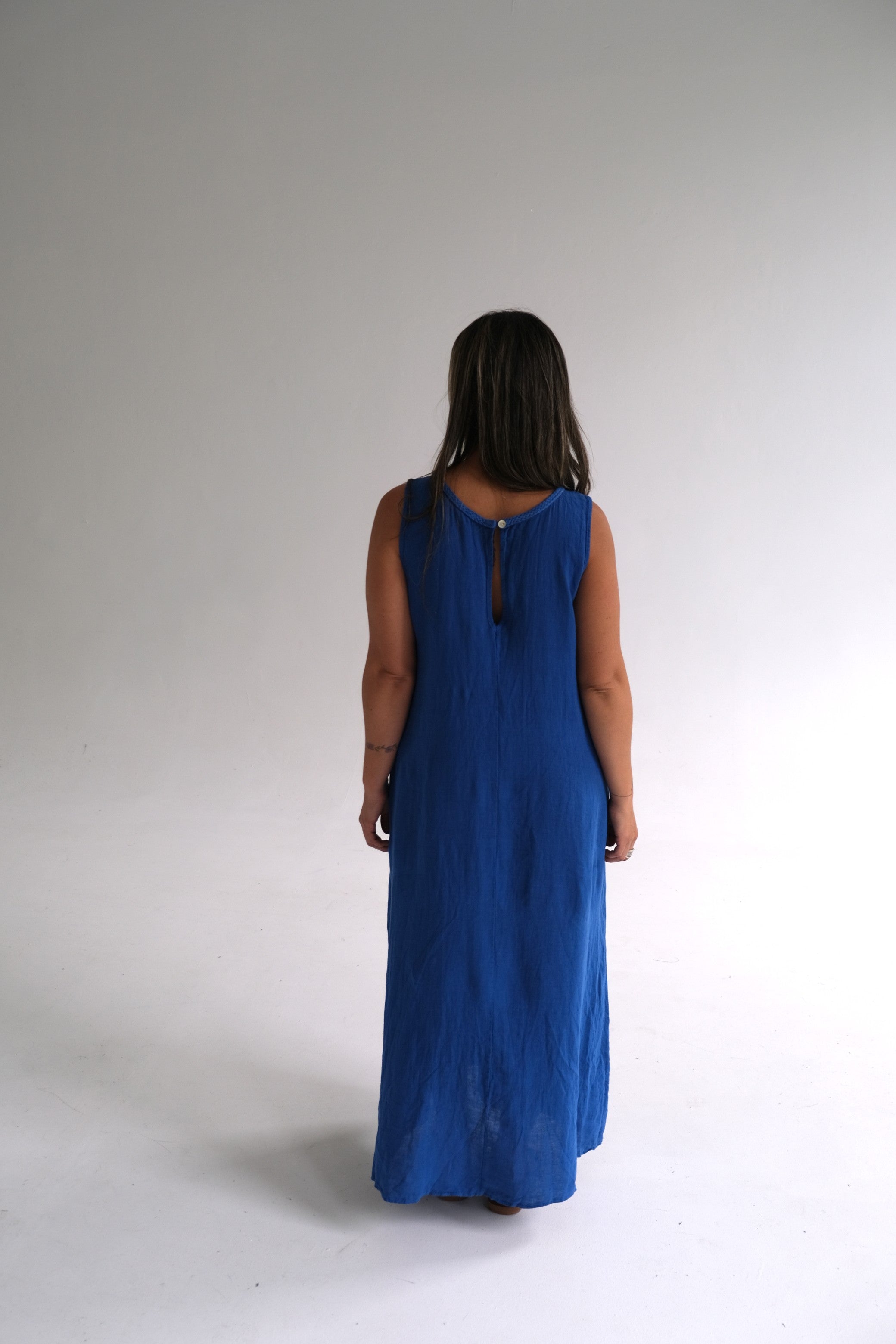 Vestido Adela Azul Francia