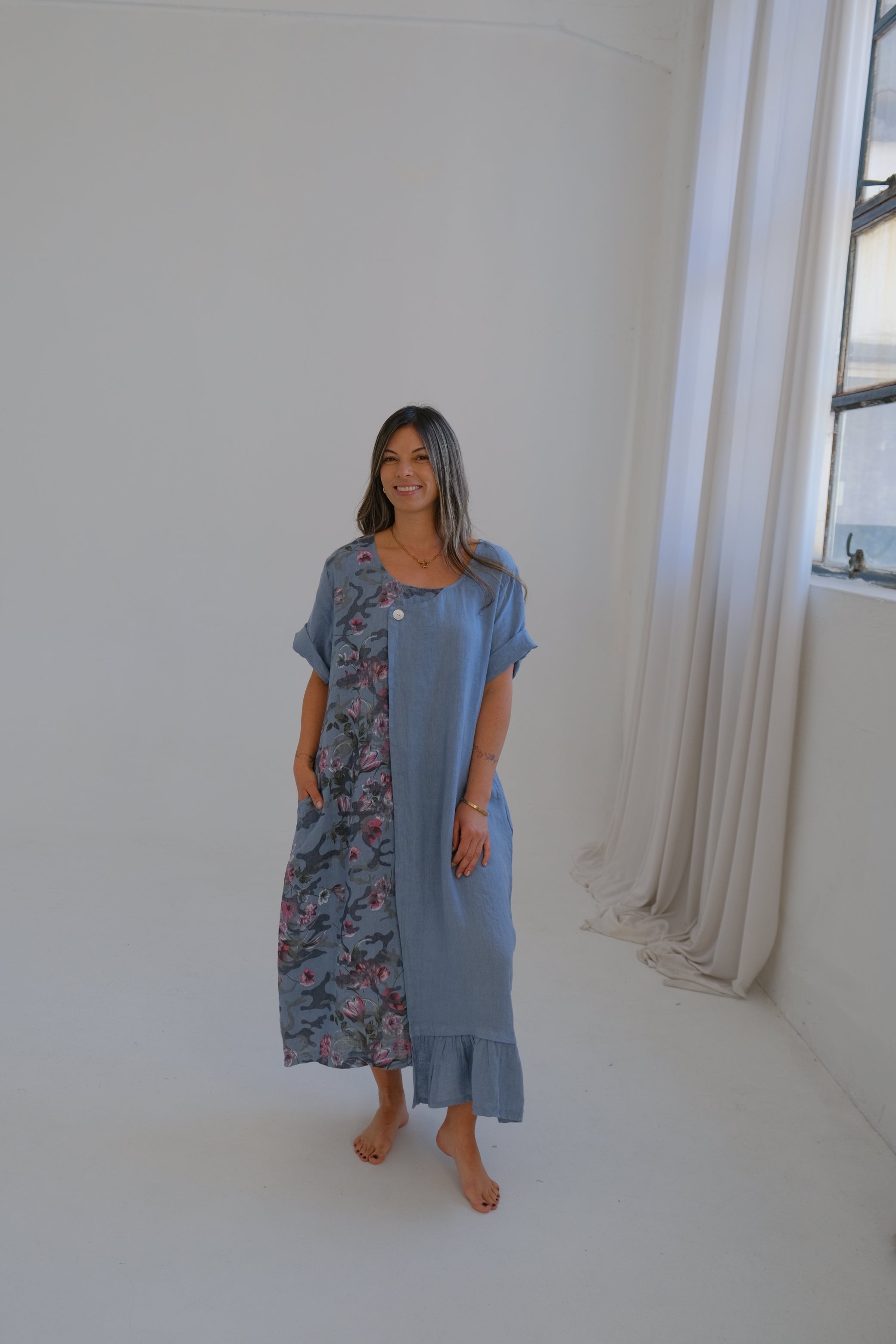 Vestido Serafina Celeste Jean