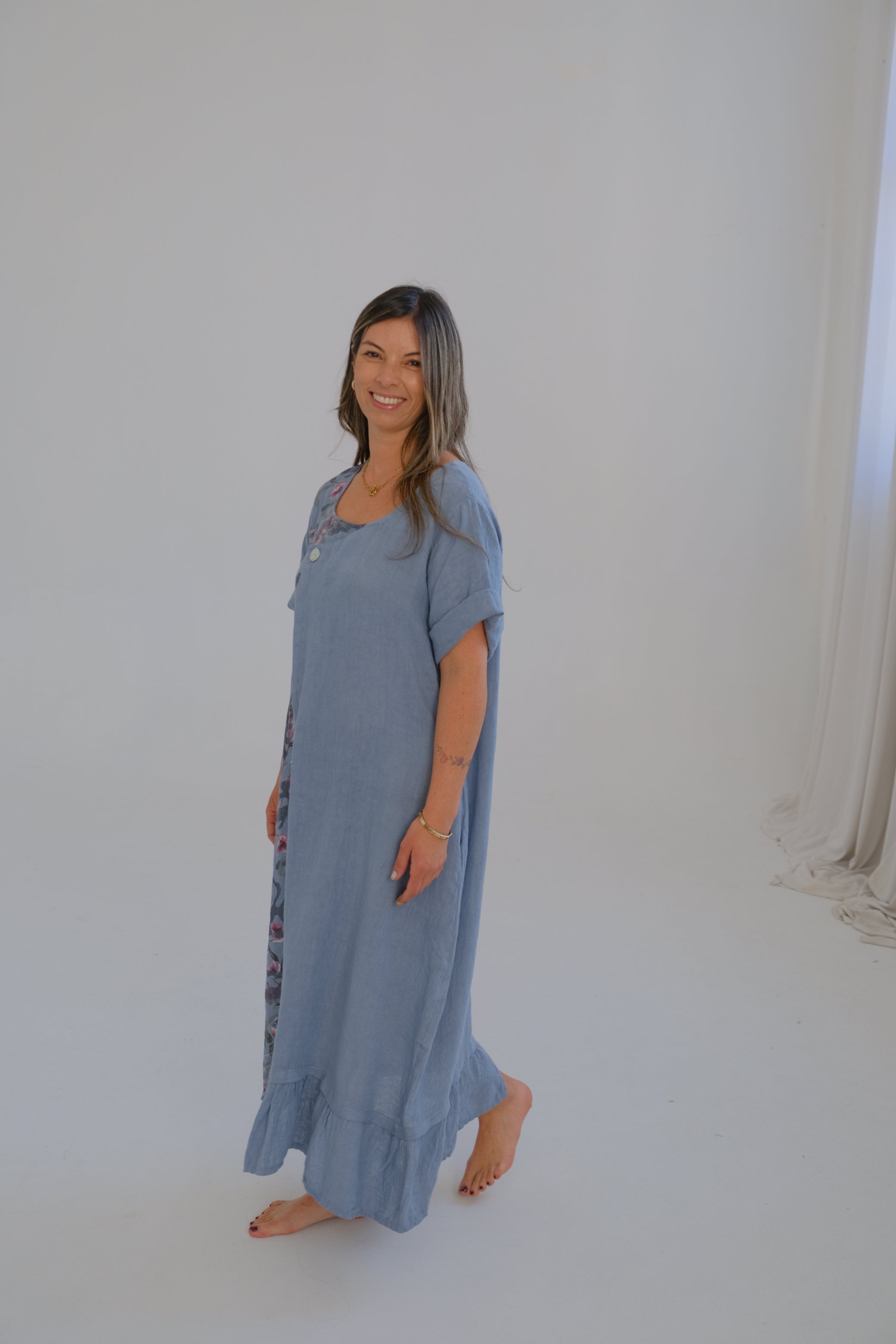 Vestido Serafina Celeste Jean