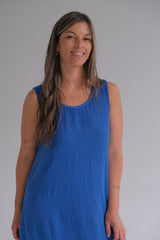 Vestido Adela Azul Francia