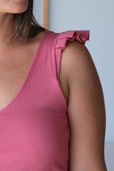 Musculosa Hilo Volado Fuccia